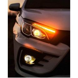 Фары Лада Веста (Lada Vesta) с линзой,динамический повторитель Фары Лада Веста (Lada Vesta) с линзой,динамический повторитель